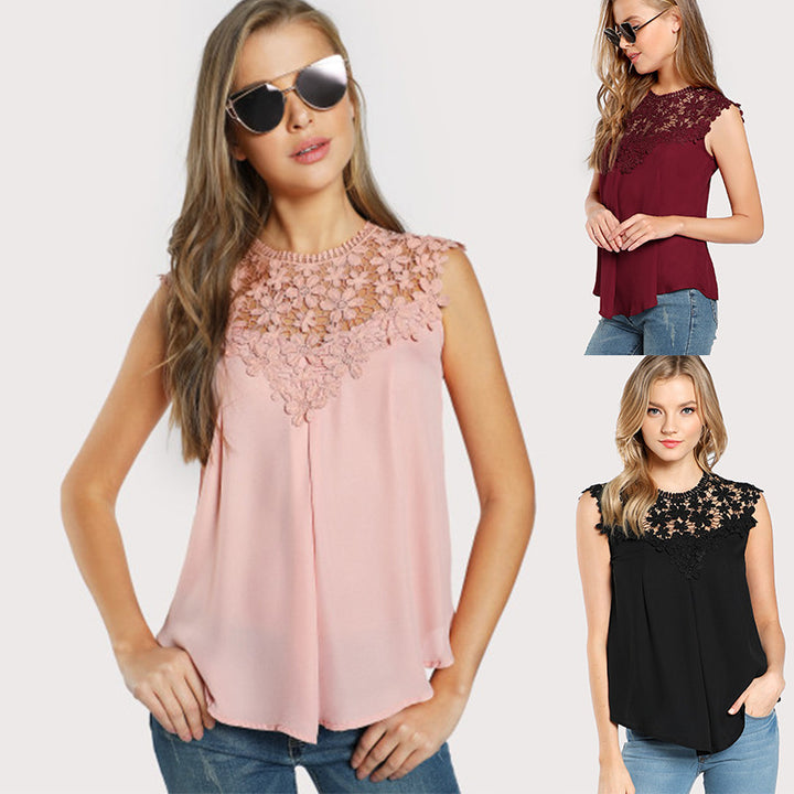 Blouse femme avec broderie florale et coupe fluide Levoire