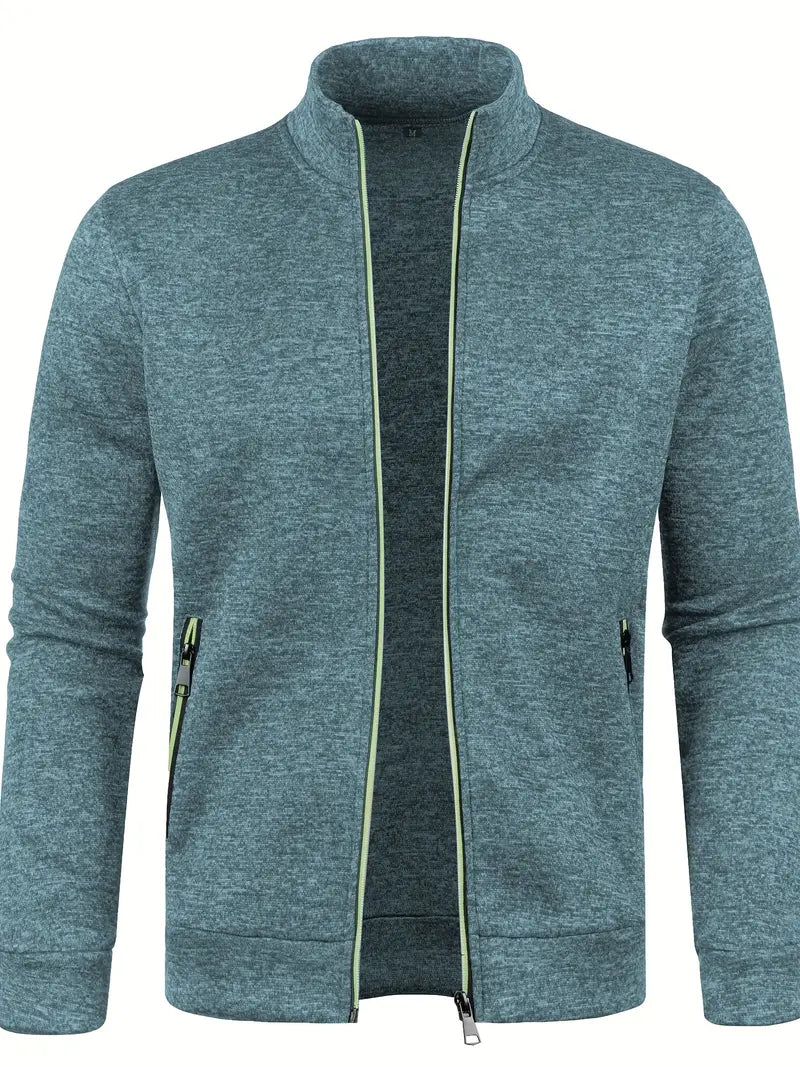 Levoire | Veste Slim Fit À Manches Longues Avec Fermeture Éclair Havsvann bleu