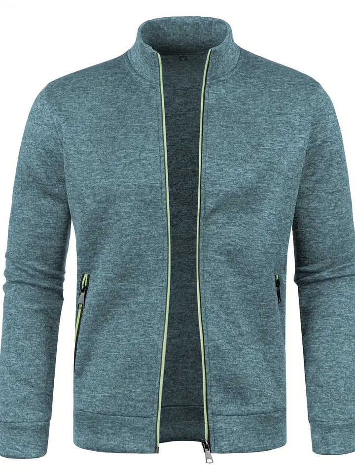 Levoire | Veste Slim Fit À Manches Longues Avec Fermeture Éclair Havsvann bleu