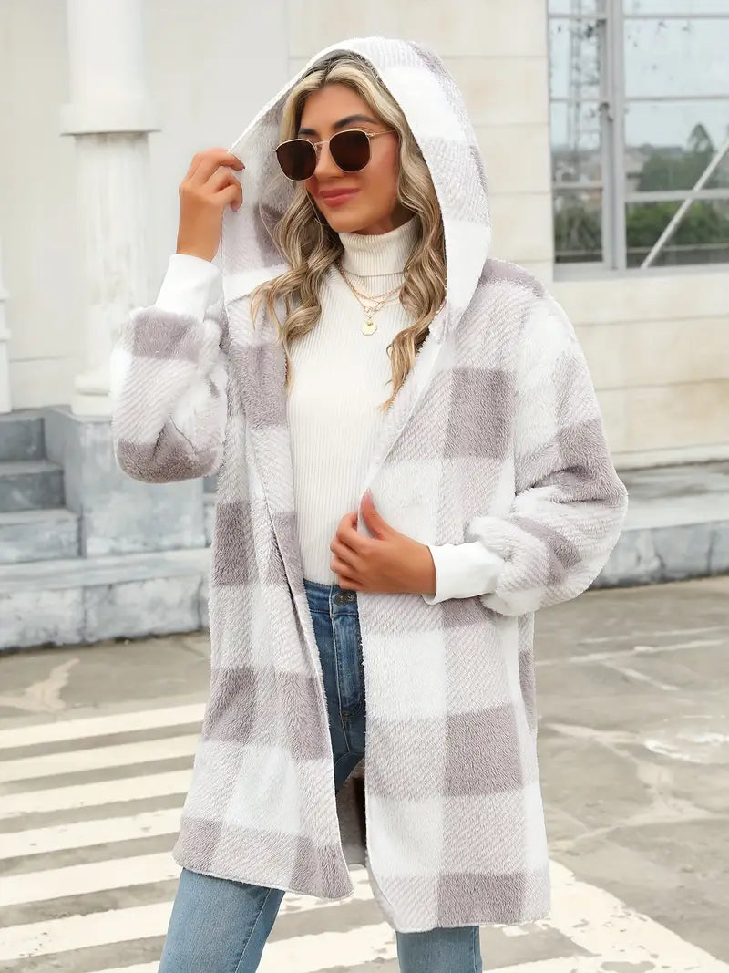 Levoire | Gilet Tricoté Coloré Au Crochet Gris et blanc