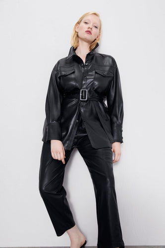 Levoire | Manteau Trench En Cuir Pour Femmes