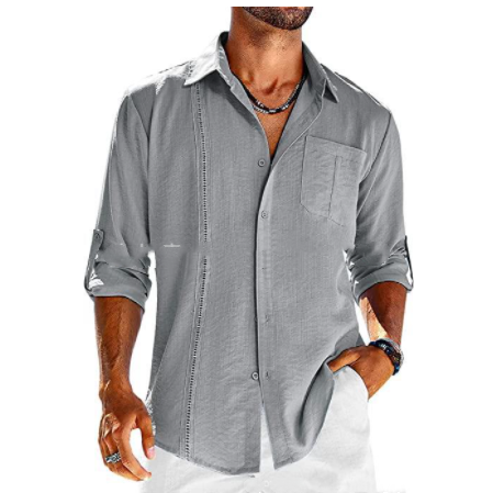 Levoire | Chemise Décontractée Avec Poche Grau