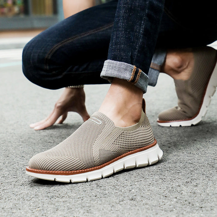 Levoire | Respirant Mesh Khaki Chaussures Pour Hommes