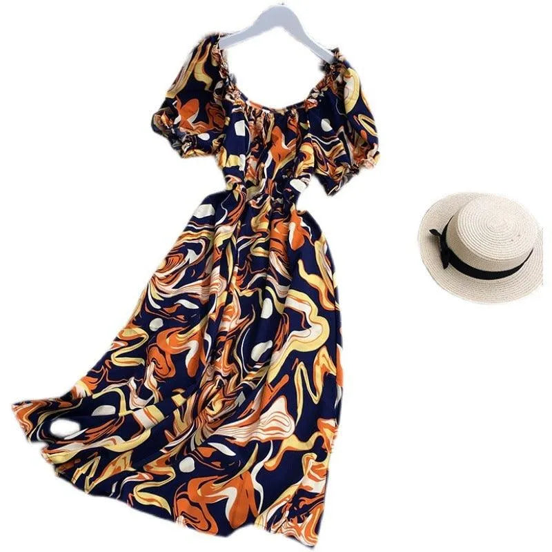 Levoire | Rennon imprimé robe à manches courtes