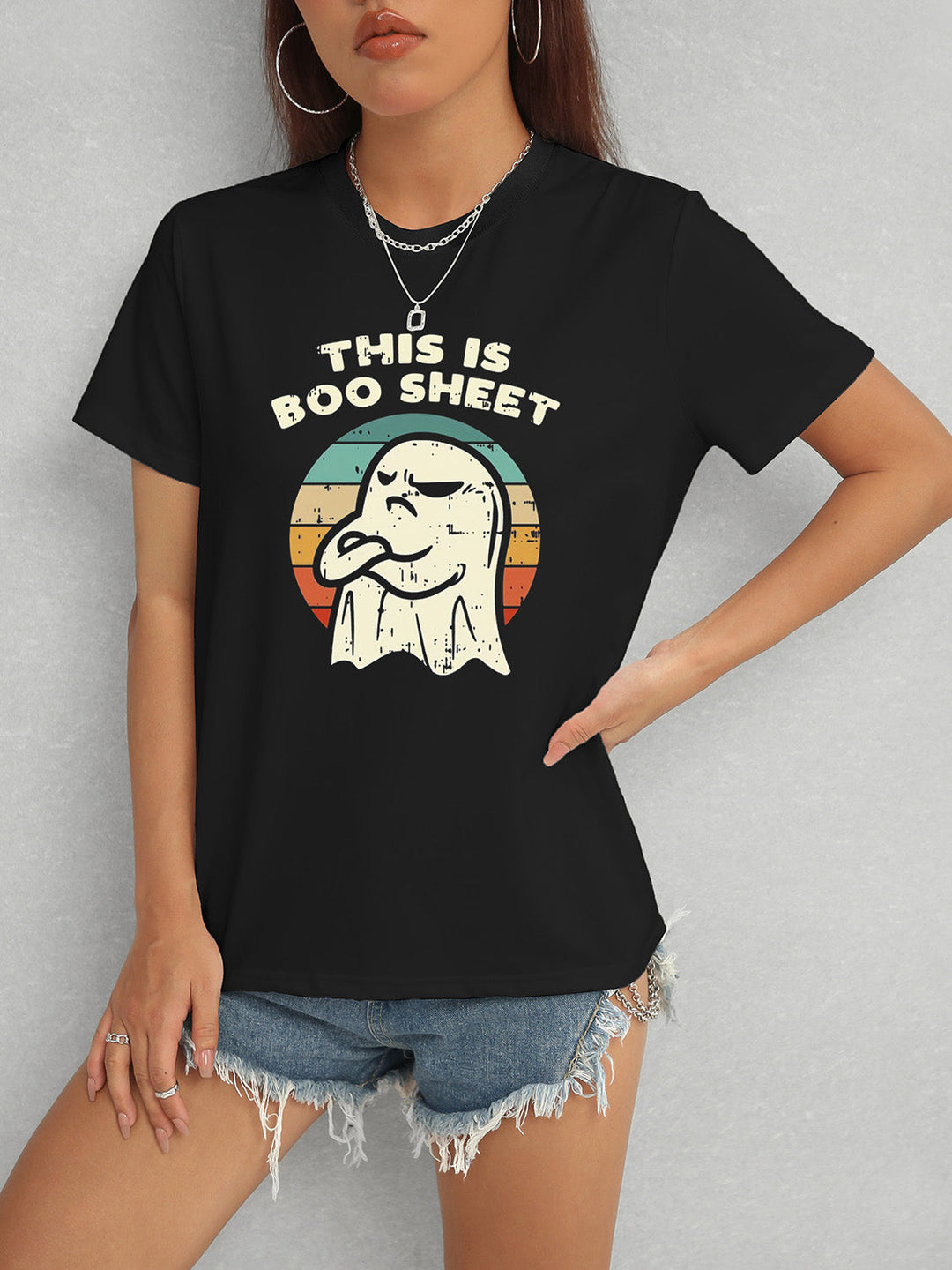 Levoire | C'EST BOO SHEET T-shirt Col Rond Must