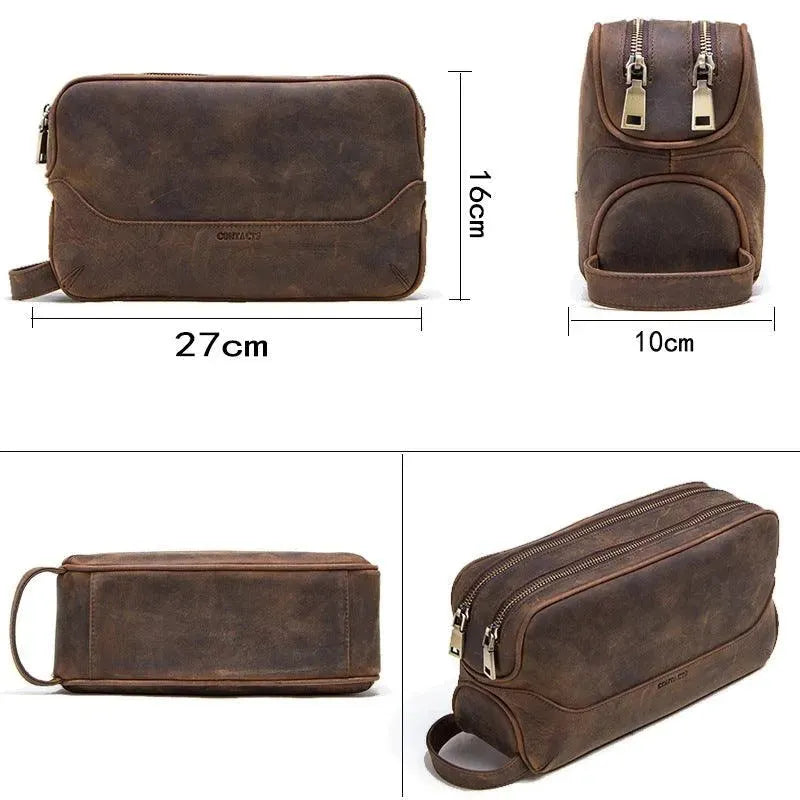 Levoire | Accessoire en cuir vintage de première couche pour hommes
