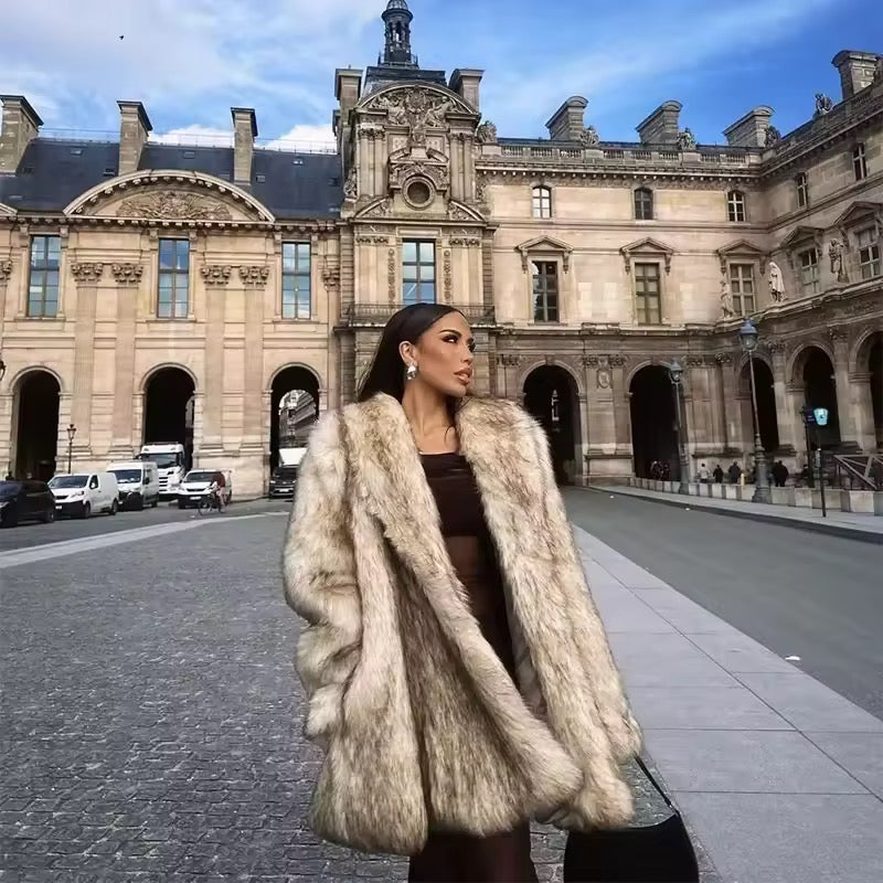 Levoire | Manteau En Fausse Fourrure Luxueux Élégant & Intemporel
