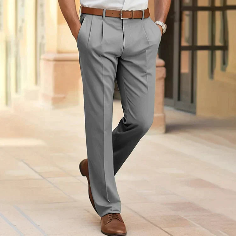 Levoire | Pantalon D'Affaires Décontracté Pour Hommes Gris