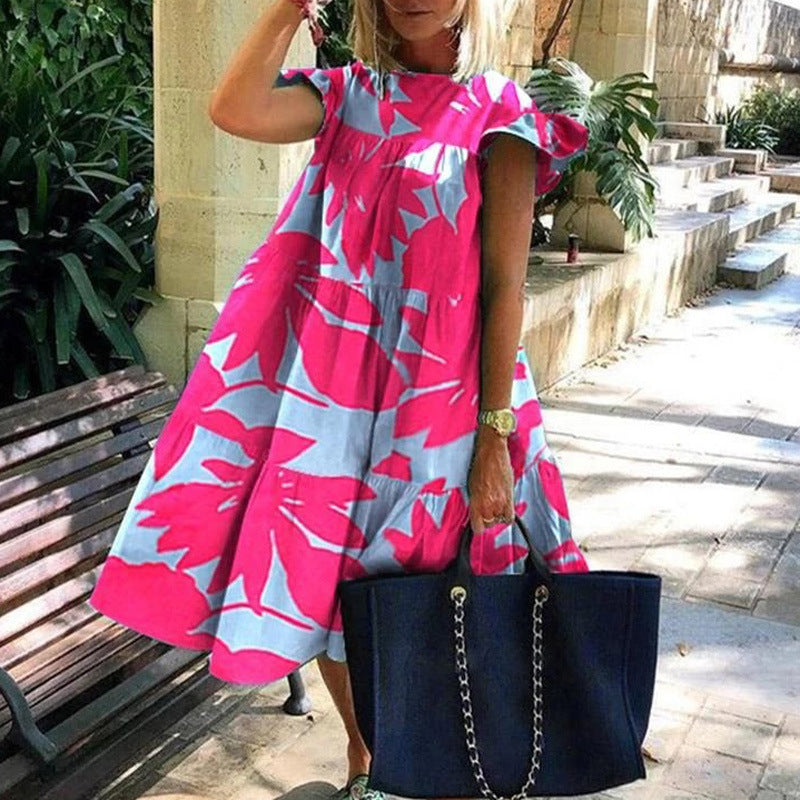 Levoire | Robe D'Été Mignonne Et Confortable Roses fleurs