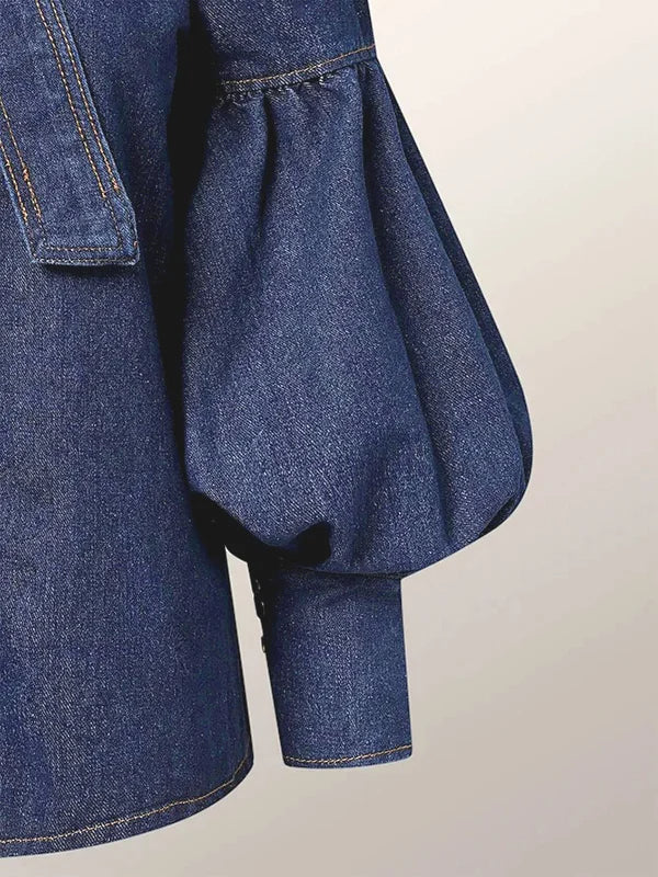 Levoire | Top En Denim Bouffant