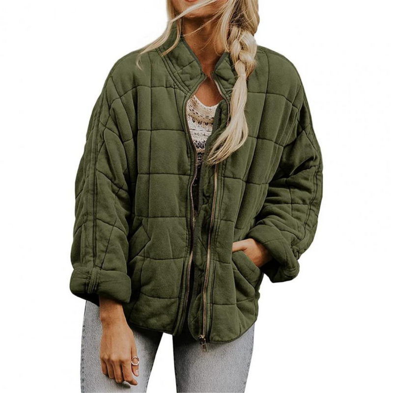 Levoire | Veste Chauffante FR Femmes FR L'Automne Armée verte