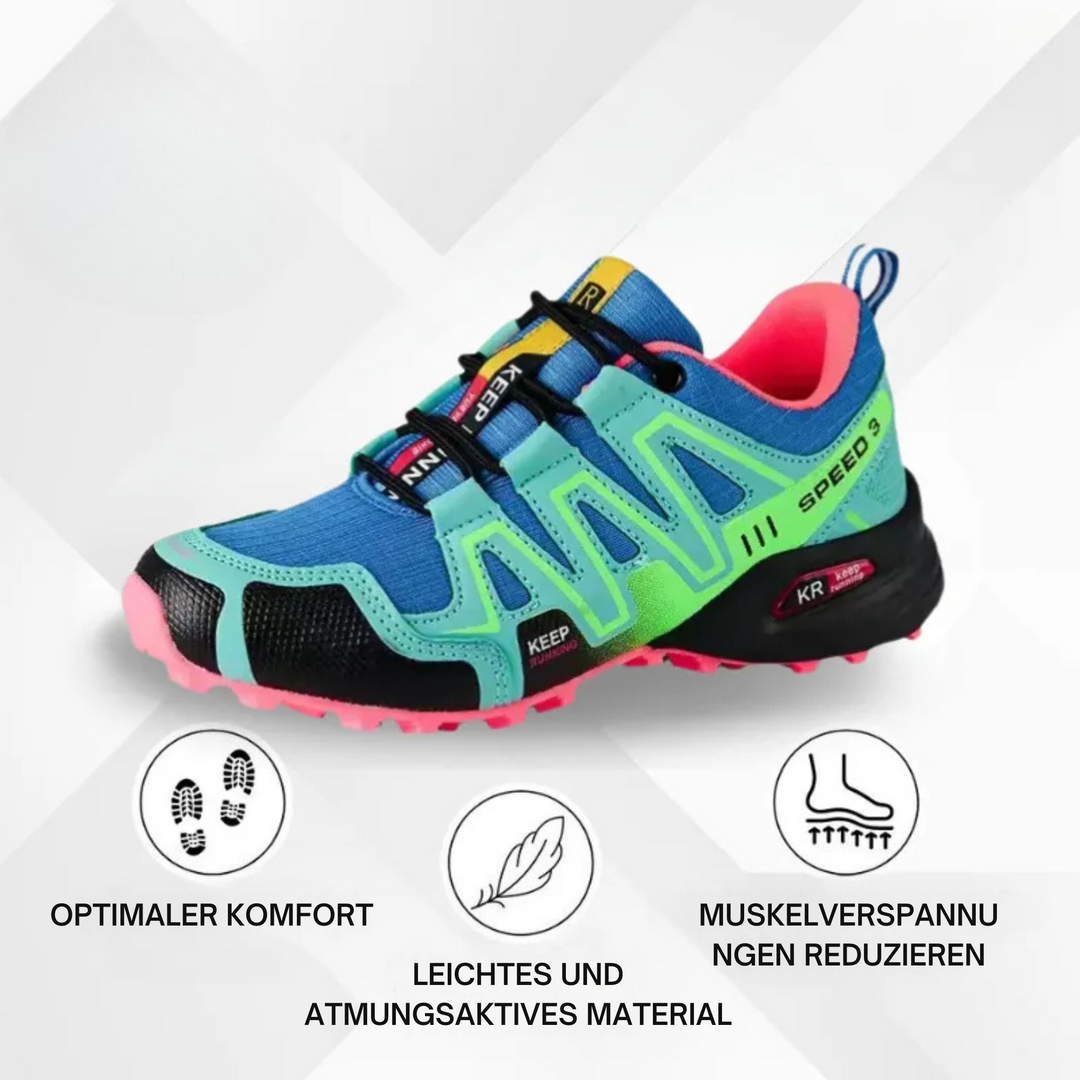 Levoire | Chaussures De Randonnée Orthopédiques Pour Femmes Bleu-Vert