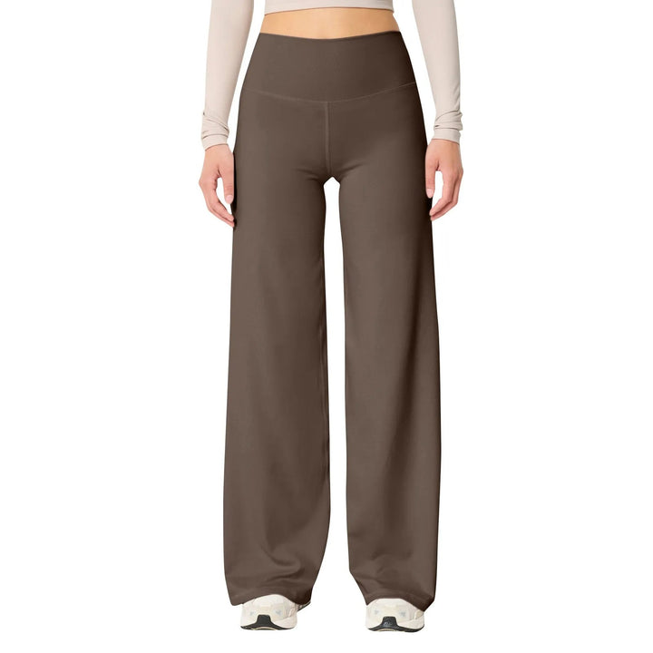 Levoire | Pantalons de jogging Taille haute pour femmes Café