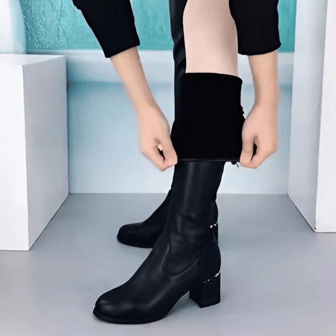 Levoire | Bottes Élastiques, Chaleureux Et Confortable Hauts noirs (doux)
