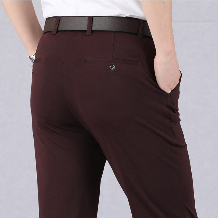 Levoire | Pantalon Confortable Pour Hommes À Coupe Décontractée Rot