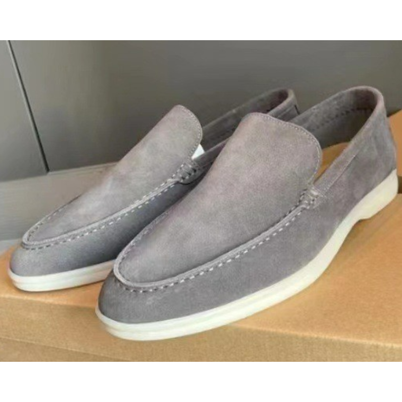 Levoire | Chic Mocassins FR Homme Au Design Classique Argent gris