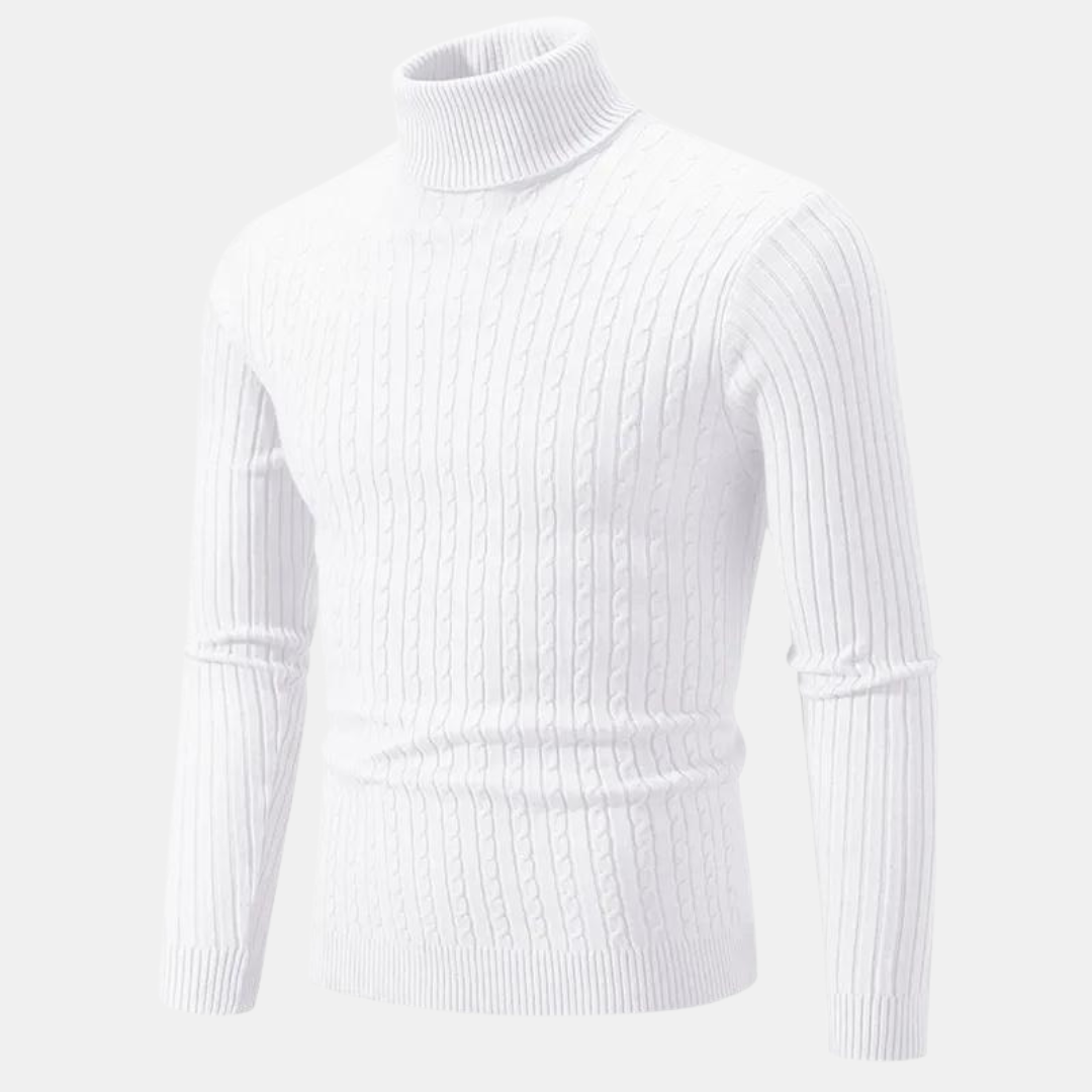 Levoire | Pull À Col Roulé Confortable Blanc