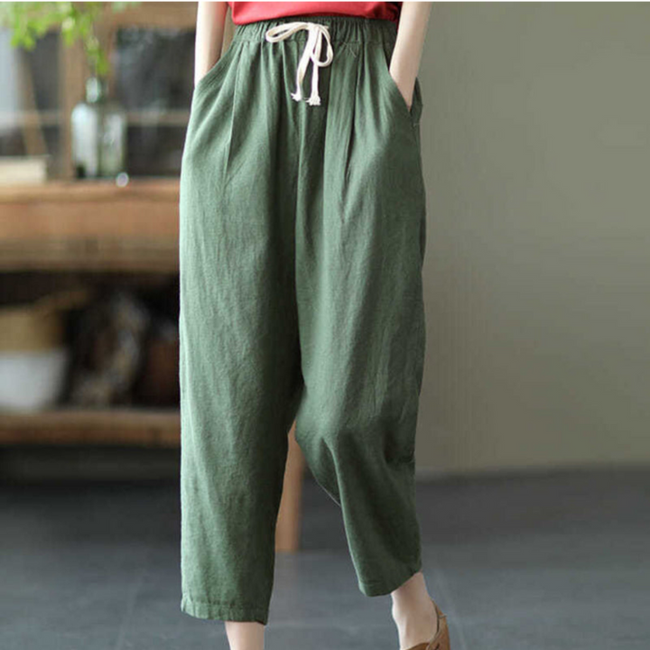 Levoire | Pantalons Amples Pour Femmes Confortables Vert