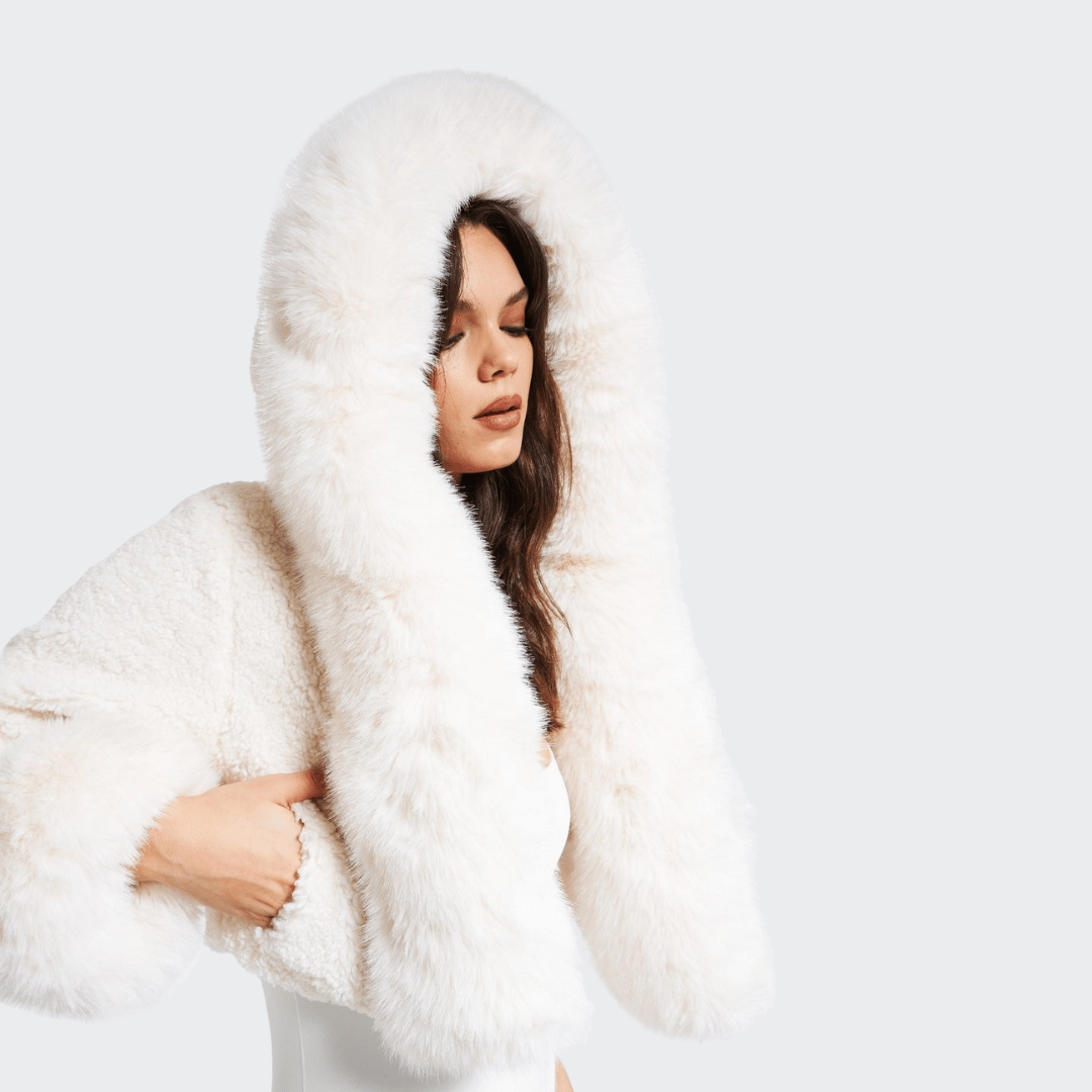 Levoire | Manteau En Fausse Fourrure Avec Capuche