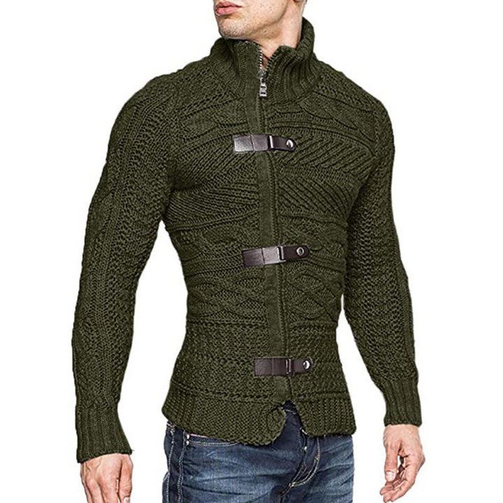 Levoire | Pull Ajusté Avec Des Boutons armeen vert