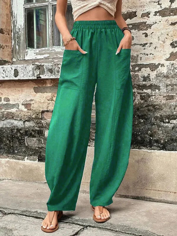 Levoire | Pantalon Baggy Pour Femmes Vert