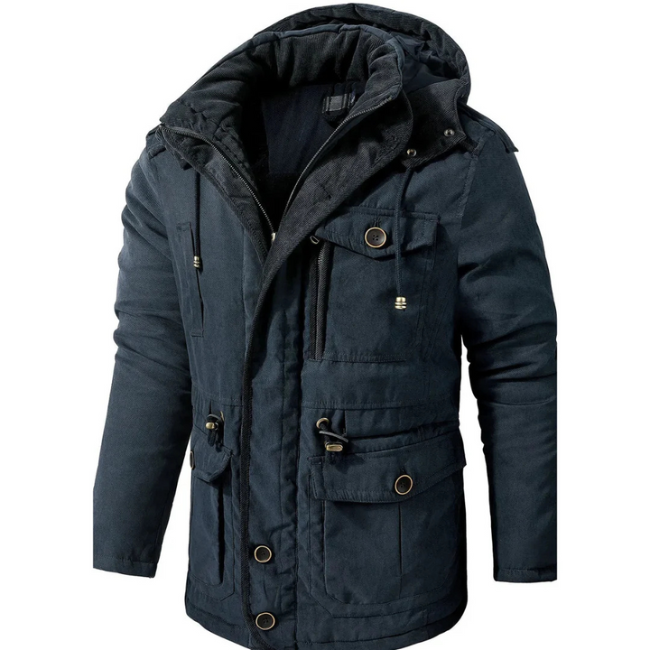 Levoire | Veste à capuche chaude Bleu
