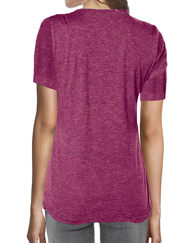 Levoire | Blouse Avec Boutons, Col Rond Et Manches Courtes