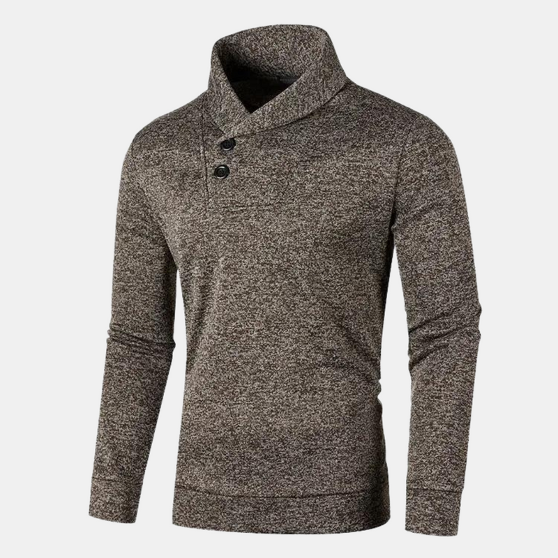 Levoire | Pull Homme Avec Col Tendance Et Coupe Confortable Braun