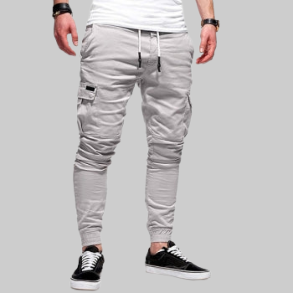 Levoire | Pantalon Cargo Pratique Homme Gris clair