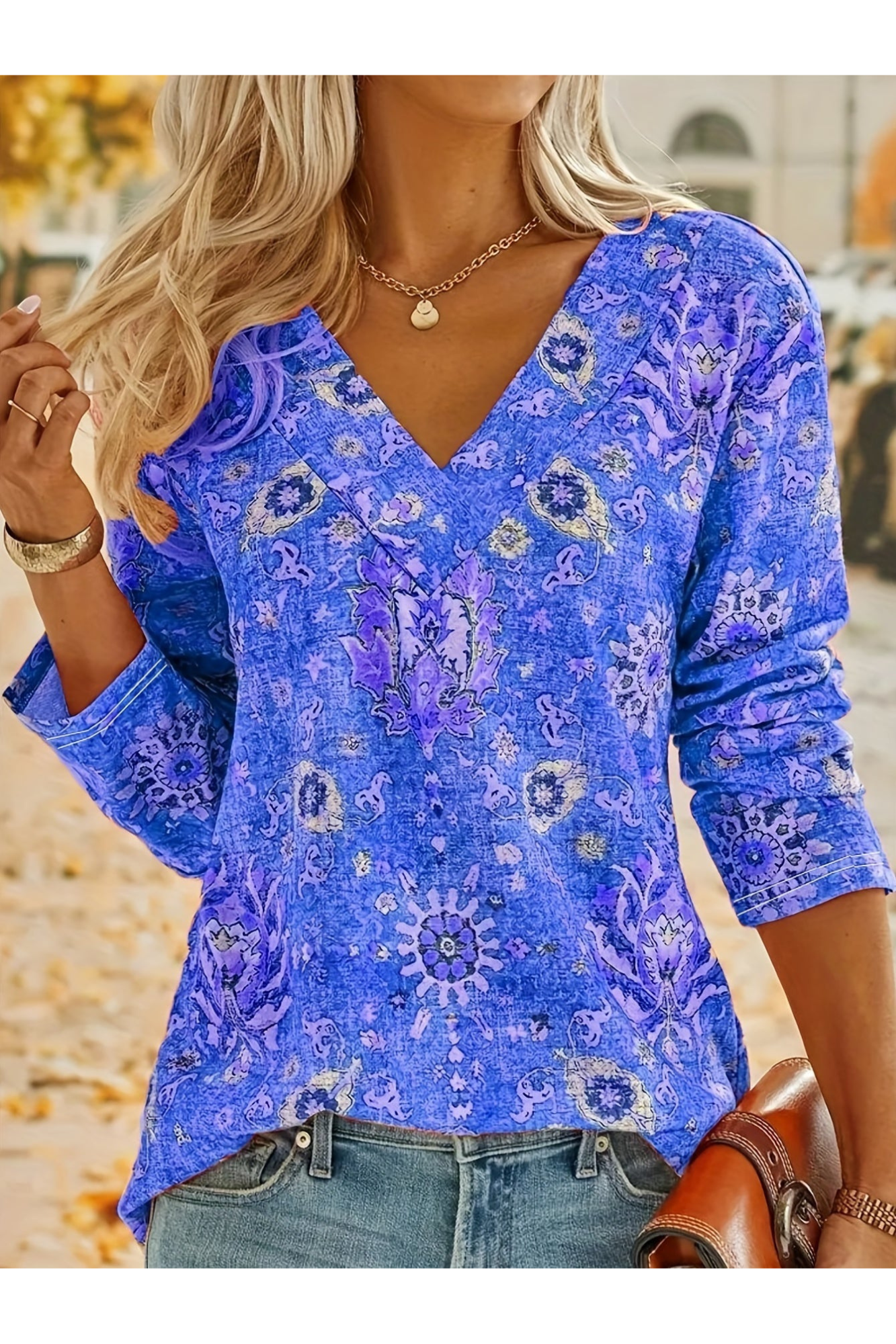 Levoire | Tops Manches Longues Femmes Printemps Bleu