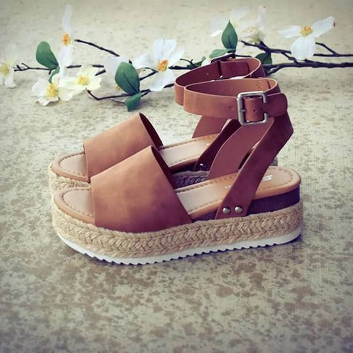 Levoire | Smart Top Sandales Élégantes Marron foncé
