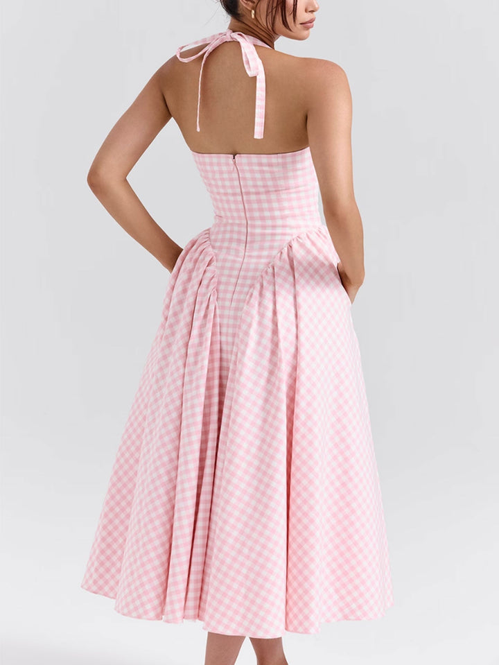 Levoire | Robe midi à encolure en V profonde