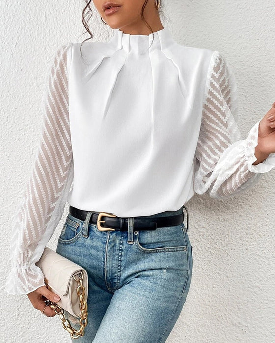 Levoire | Chemise À Manches Longues Légère Et Élégante Blanc
