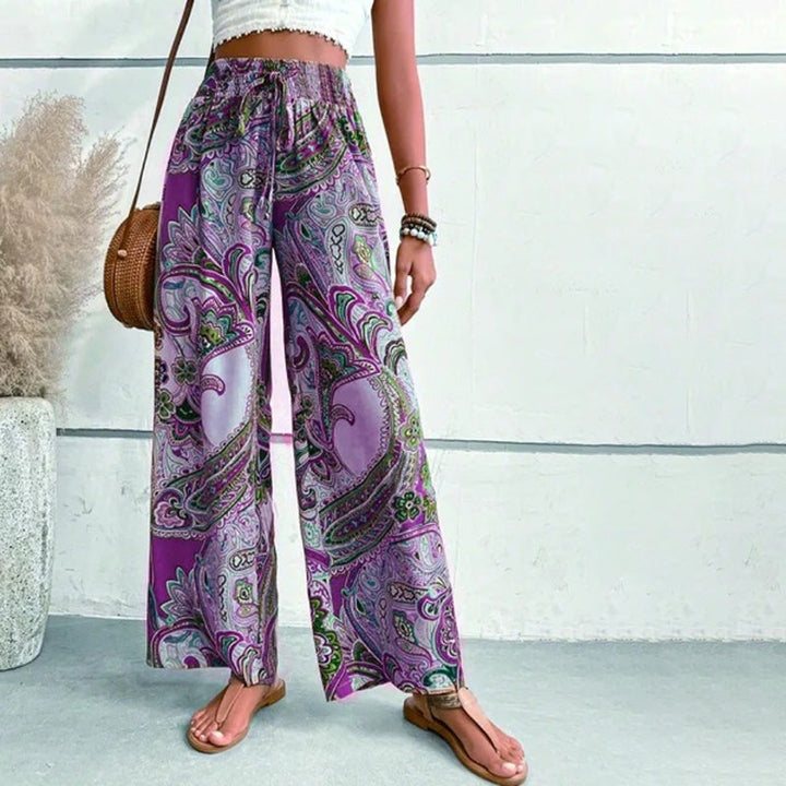 Levoire | Pantalon Avec Imprimé Ethnique Violet