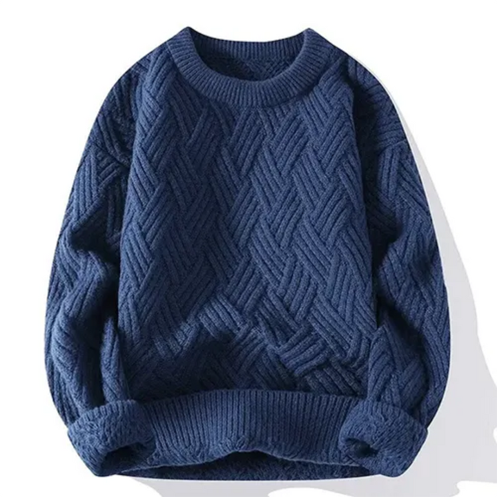 Levoire | Pull homme chaud Retro Bleu