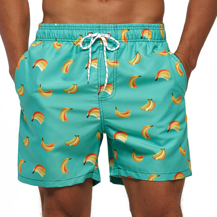 Levoire | Maillots de bain pour hommes Shorts de bain élégants pour hommes Bleu & Banane