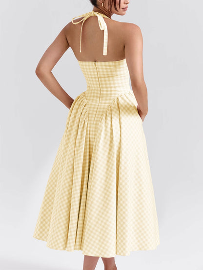 Levoire | Robe midi à encolure en V profonde