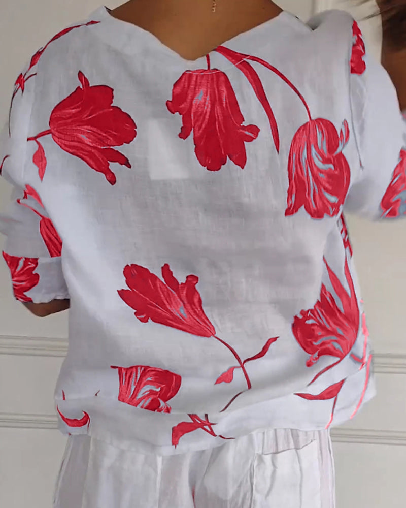 Levoire | Femmes Haut À Imprimé Floral