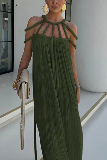 Levoire | Robe de soirée élégante Vert Taille Unique