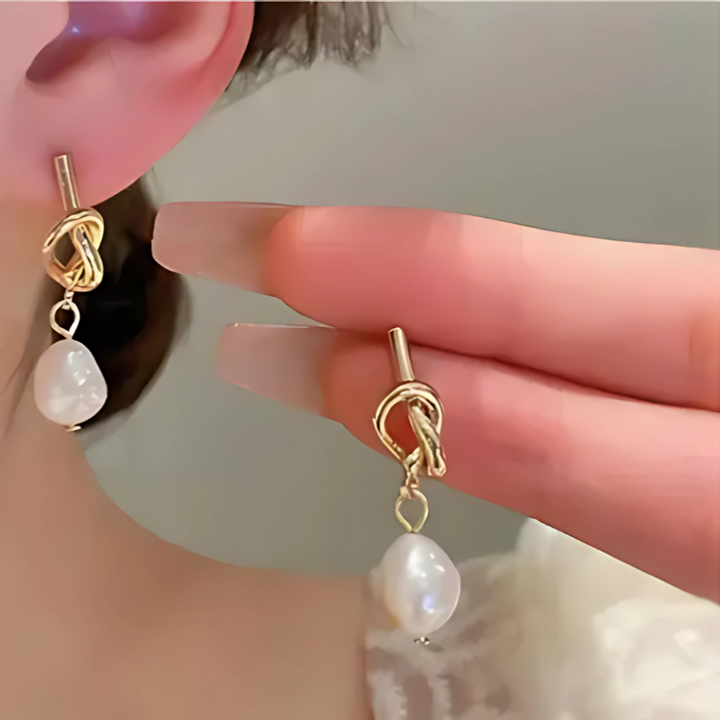Levoire | Boucles D'Oreilles Baroques Élégantes En Or