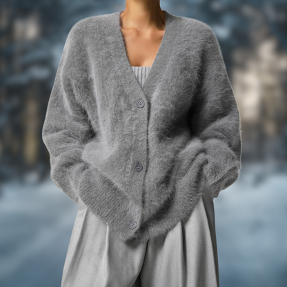 Levoire | Cardigan automnal à la mode Gris Foncé