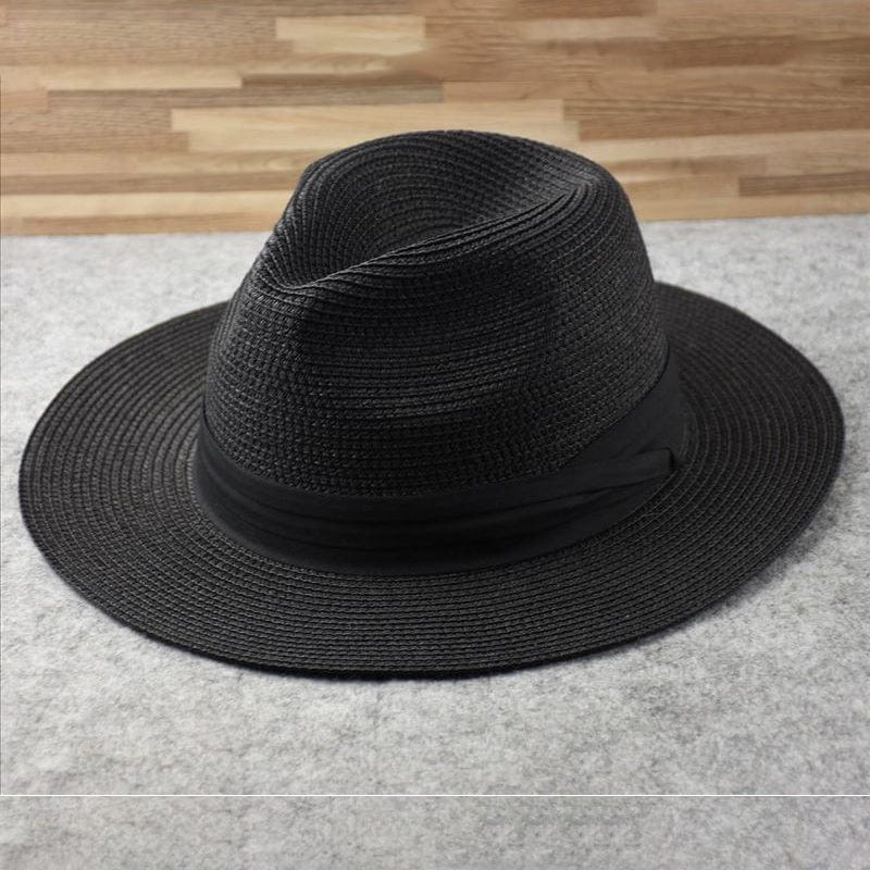 Levoire | Chapeau Panama fait main classique Noir 54-59cm