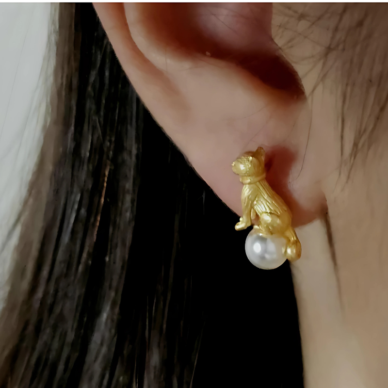 Levoire | Perle Mit Kat Boucles D'Oreilles