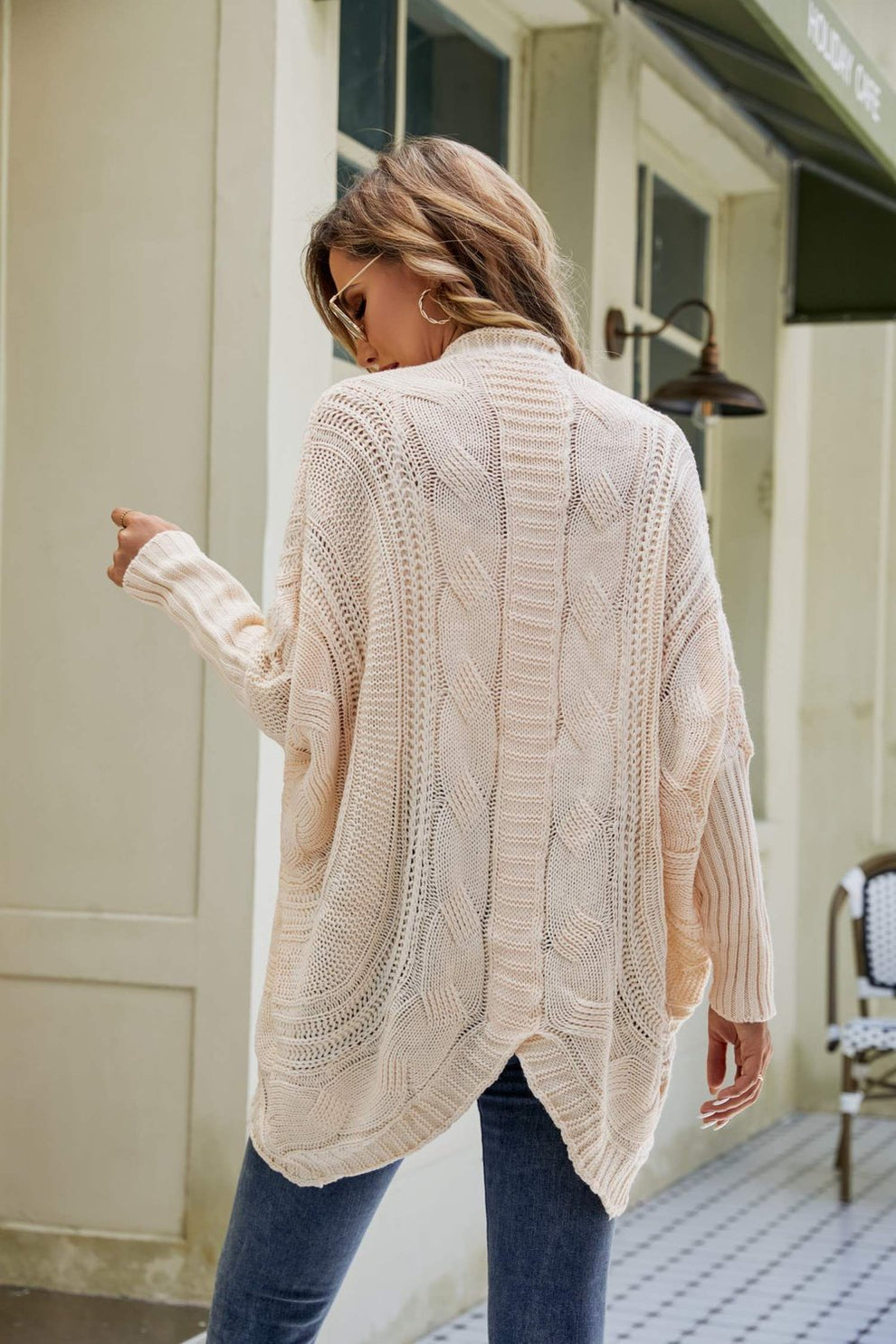 Levoire | Cardi Open Avec Des Manches Dolman Larges