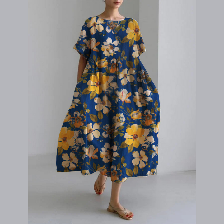 Levoire | Robe courte à motif floral LX43
