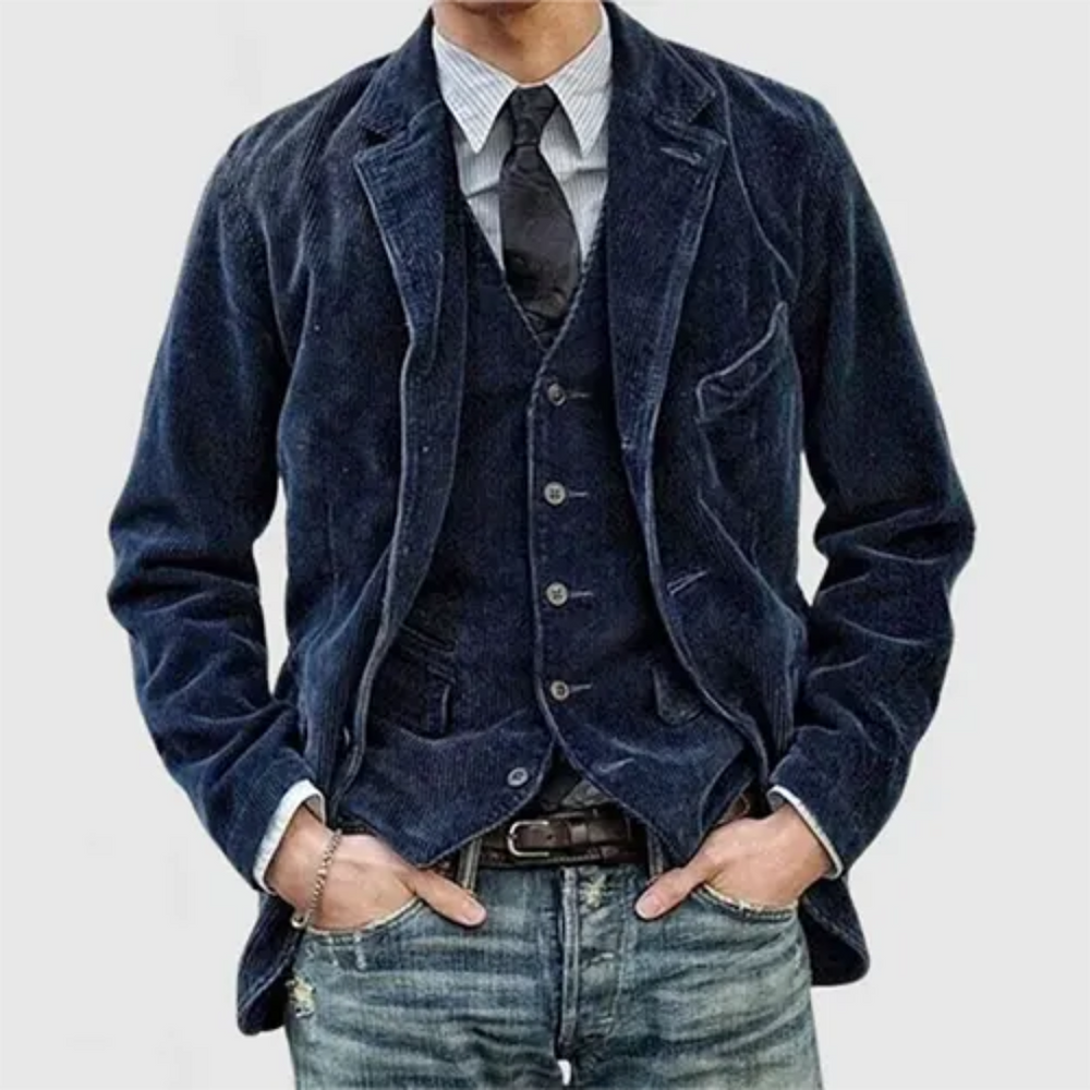 Levoire | Blazer à manches longues Classique Bleu marine
