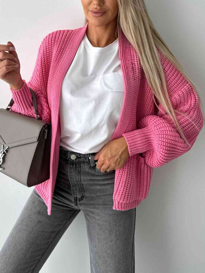 Levoire | Cardigan À Front Ouvert Avec Épaules Tombantes Pour Une Allure Décontractée
