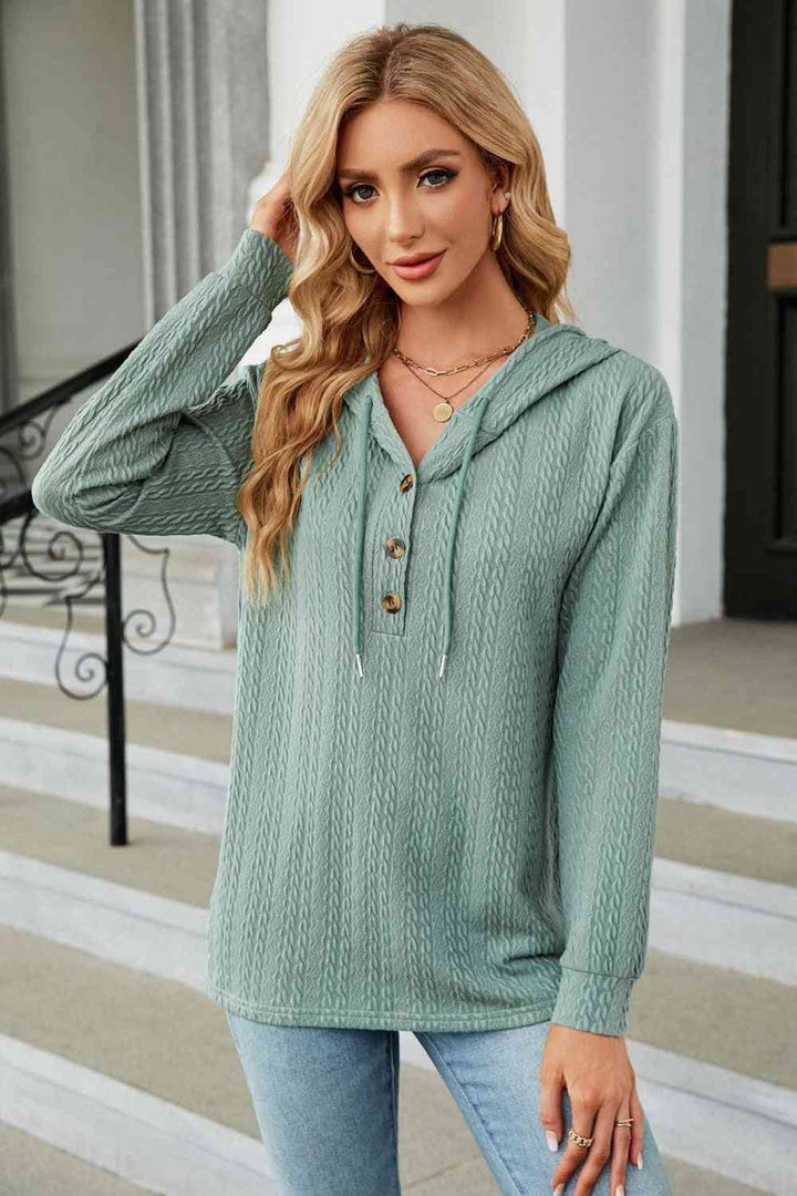 Levoire | Sweat À Capuche À Manches Longues Pour Un Style Confortable Bleu clair