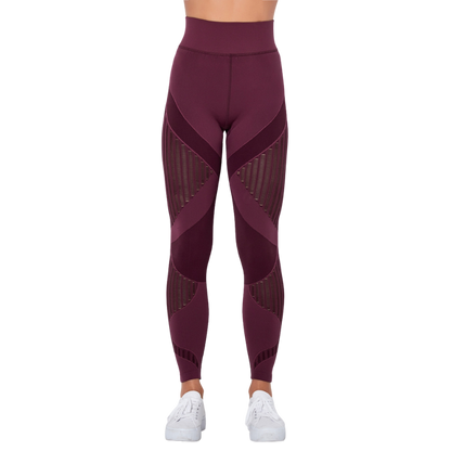 Levoire | Leggings de sport avec Tissu Respirant et Design Unique pour Femmes Rouge vin