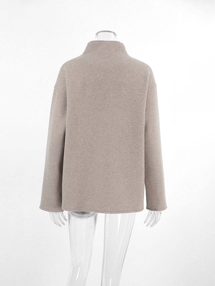 Levoire | Veste Pour Femmes Avec Fermeture À Double Bouton, Col Montant Et Décolleté En V, Idéale Pour Un Usage Quotidien